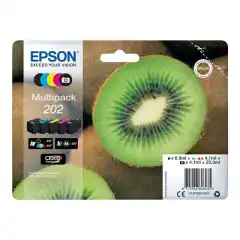 Epson Blekkpatron Pakke No.202 Sort/CMY/BK (6.9ml/4x4.1ml)
