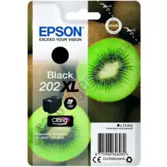 Epson Blekkpatron No.202XL Sort Høykapasitet (13,8ml) (550 sider)