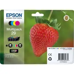 Epson Blekkpatron Pakke No.29 Sort/CMY (5.3ml/3x3.2ml)