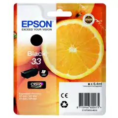 Epson Blekkpatron No.33 Sort (6.4ml)