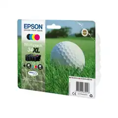 Epson Blekkpatron Pakke No.34XL Sort/CMY Høykapasitet (16.3ml/3x10.8ml)