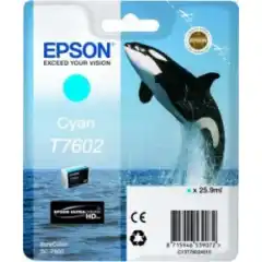 Epson Blekkpatron T7602 Cyan (25.9ml)