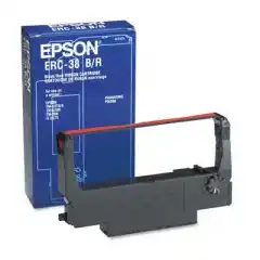 Epson Fargebånd Nylon Sort & Rød ERC38BR