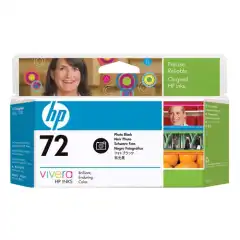 HP Blekkpatron No.72 Foto Sort (130ml)