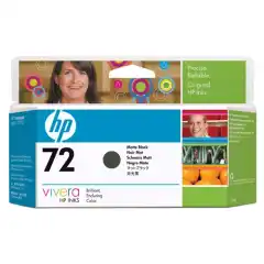 HP Blekkpatron No.72 Matt Sort (130ml)