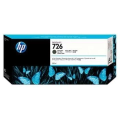 HP Blekkpatron No.726 Matt Sort Høykapasitet (300ml)