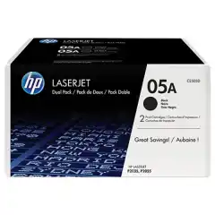 HP Toner 05A Sort 2stk (2x2.300 sider)