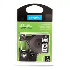 Dymo DirectLabel Merketape Sort på Hvit 19mm 3.5m S0718050