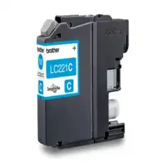 Brother Blekkpatron LC-221C Cyan (3.9ml) (260 sider)