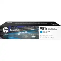 HP Blekkpatron No.981Y Cyan Ekstra Høykapasitet (183ml)