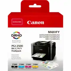 Canon Blekkpatron Pakke PGI-2500 BK/CMY (29.1ml/3x9,6ml)