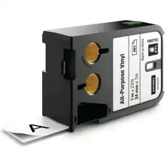 Dymo DirectLabel-etikett Vinyl sort på Hvit 24mm 1868753 (7m)