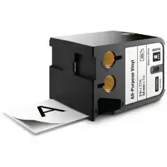 Dymo DirectLabel-etikett Vinyl sort på Hvit 54mm 1868755 (7m)