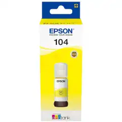 Epson Blekkpatron No.104 Gul EcoTank (65ml) (7.500 sider)