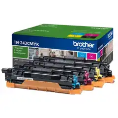 Brother Tonerpakke TN-243CMYK Sort/Cyan/Magenta/Gul (4x1.000 sider)