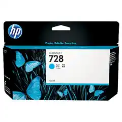 HP Blekkpatron No.728 Cyan (130ml)