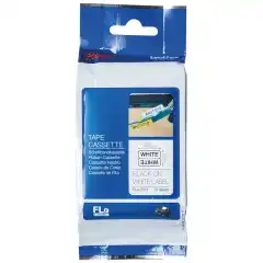 Brother Tape FLE-2511 21x45mm sort/hvit