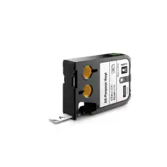 Dymo DirectLabel-etikett Vinyl sort på Hvit 12mm 1868751 (7m)