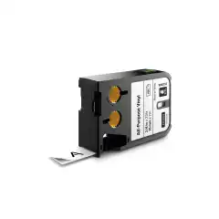 Dymo DirectLabel-etikett Vinyl sort på Hvit 19mm 1868752 (7m)