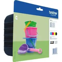 Brother Blekkpatron Pakke LC-221 Sort/CMY (1x7.1ml/3x3.9ml) (4x260 sider)