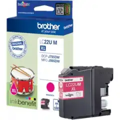 Brother Blekkpatron LC-22UM Magenta (1.200 sider)