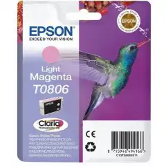 Epson Blekkpatron T0806 Lys Magenta (7.4ml)