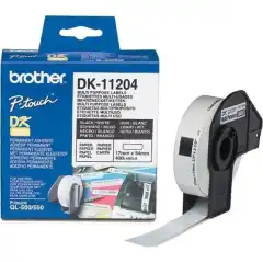 Brother DK11204 Universal Etikett 17x54mm (400stk)