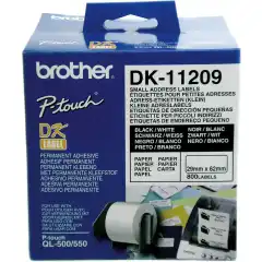 Brother DK11209 Adresse Etikett 29x62mm (800stk)