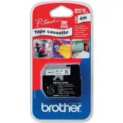 Brother MK221 M-Tape Sort på Hvit 9mm (8m)