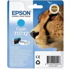 Epson Blekkpatron T0712 Cyan (5.5ml) (345 sider)