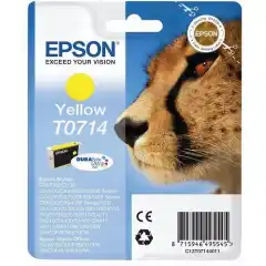 Epson Blekkpatron T0714 Gul (5.5ml) (345 sider)