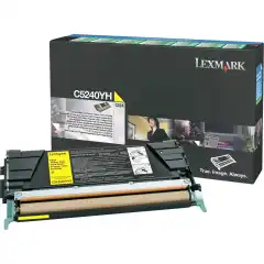 Lexmark Toner Gul C5240YH Høykapasitet Return (5.000 sider)