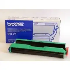 Brother Fargebånd Kassett Med 1stk Karbon Rull PC75 (140 sider)
