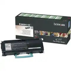 Lexmark Toner Sort E360H11E Høykapasitet (9.000 sider)