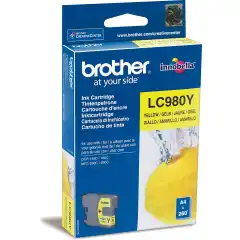 Brother Blekkpatron LC-980Y Gul (260 sider)