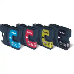 Brother Blekkpatron Pakke LC-980 Sort/CMY (6ml/3x5.5ml) (300/3x260 sider)