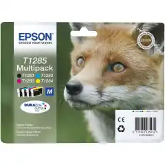 Epson Blekkpatron Pakke T1285 Sort/CMY (5.9ml/3x3.5ml)
