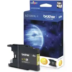 Brother Blekkpatron LC-1280XLY Gul Høykapasitet (1.200 sider)