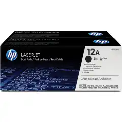 HP Toner 12A Sort 2stk (2x2.000 sider)