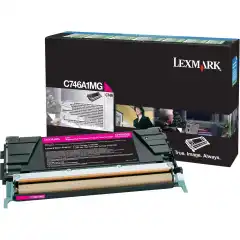 Lexmark Toner Magenta C746A1MG Return (7,000 sider)