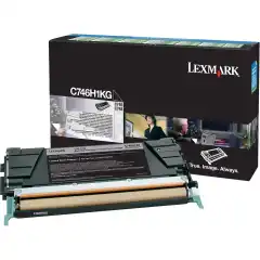 Lexmark Toner Sort Høykapasitet C746H1KG (12,000 sider)