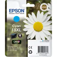 Epson Blekkpatron No.18XL Cyan Høykapasitet (6.6ml)