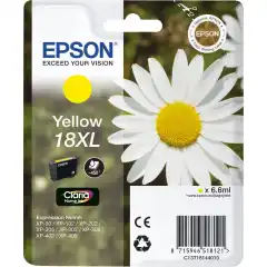 Epson Blekkpatron No.18XL Gul Høykapasitet (6.6ml)