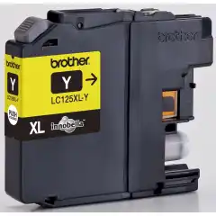 Brother Blekkpatron LC125XLY Gul Høykapasitet (1.200 sider)