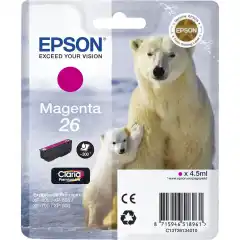 Epson Blekkpatron No.26 Magenta (4.5ml)