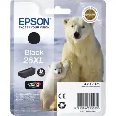 Epson Blekkpatron No.26XL Sort Høykapasitet (12.2ml)