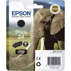 Epson Blekkpatron No.24 Sort (5.1ml)