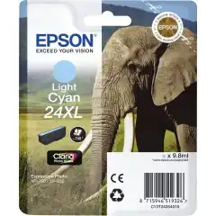 Epson Blekkpatron No.24XL Lys Cyan Høykapasitet (9.8ml)
