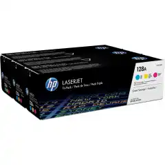 HP Tonerpakke 128A Cyan/Magenta/Gul (3x1.300 sider)
