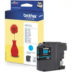 Brother Blekkpatron LC-121C Cyan (3.9ml) (300 sider)